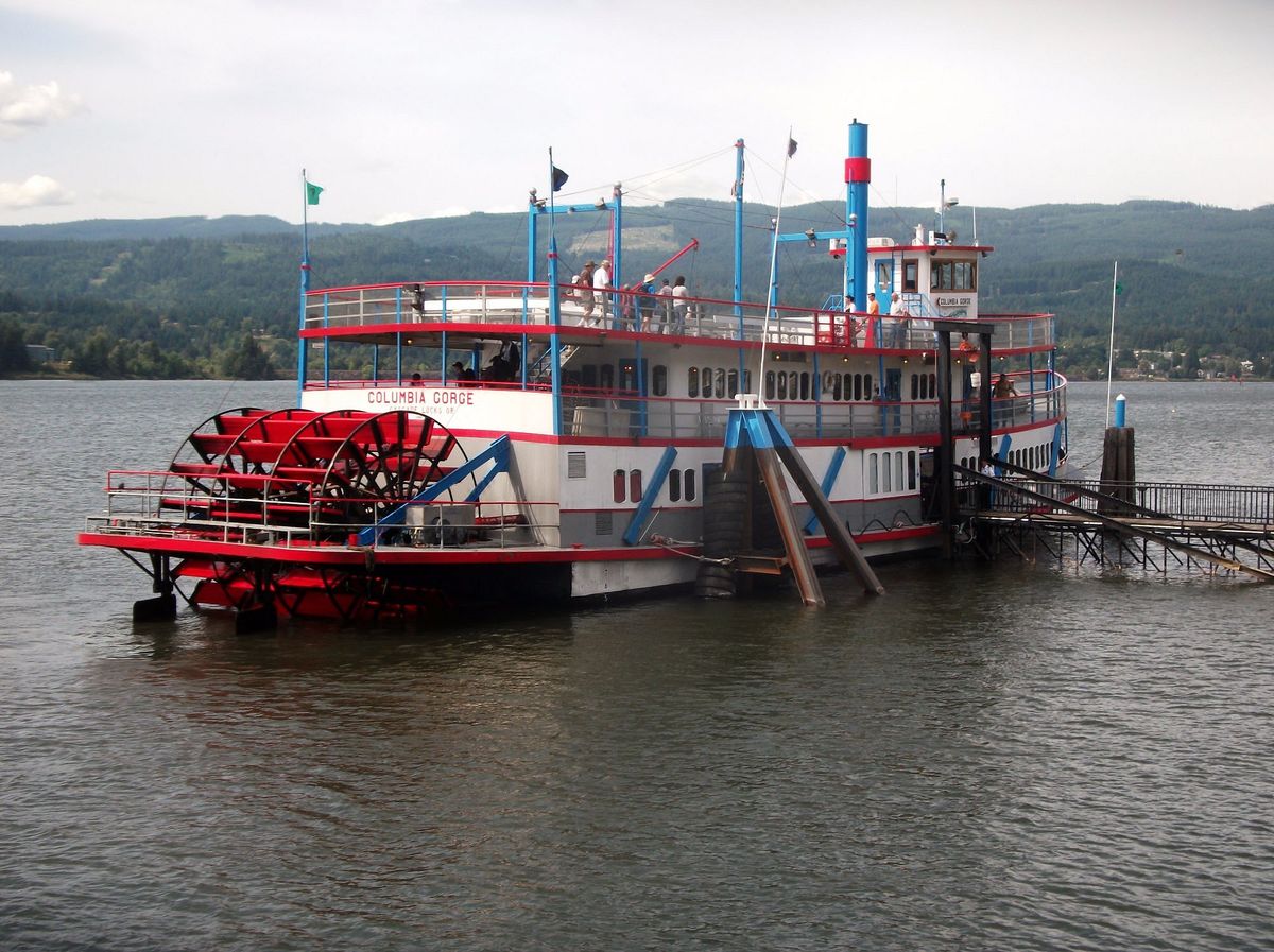 The Sternwheeler at the dock.